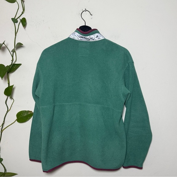 Patagoinia Vintage Kids Synchilla Quarter Zip Pull Over - Teal - Picture 2 of 6